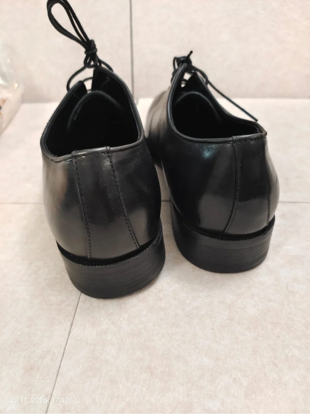 NWOB Maison Forte Director Wholecut Oxford Men's Shoes Size 11 Black Leather